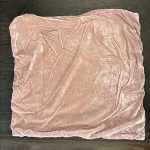 West Elm Blush Pink Velvet Pillow Cover 20x20
